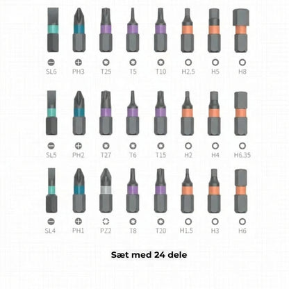 24-i-1 mini-skruetrækkersæt