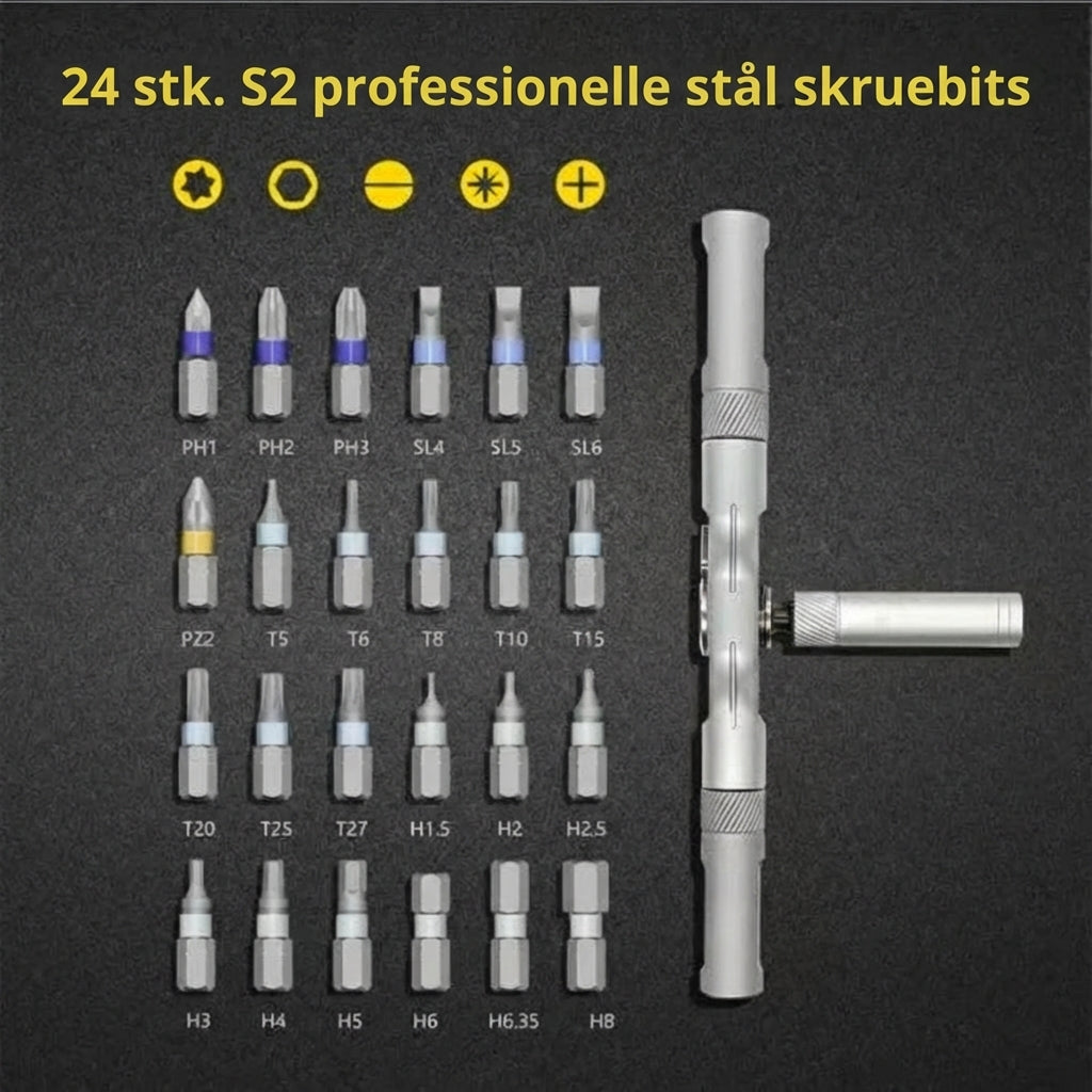 24-i-1 mini-skruetrækkersæt