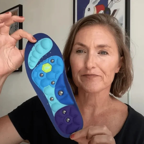Medivital™ magnetiske akupressur-massageindlægssåler – kan klippes til i størrelse