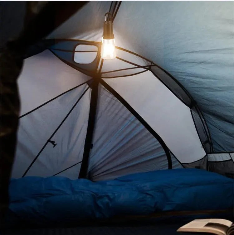 ⛺Genopladelig retro campinglampe med Type-C til ophæng – Hængende udendørs belysning og dekoration💡