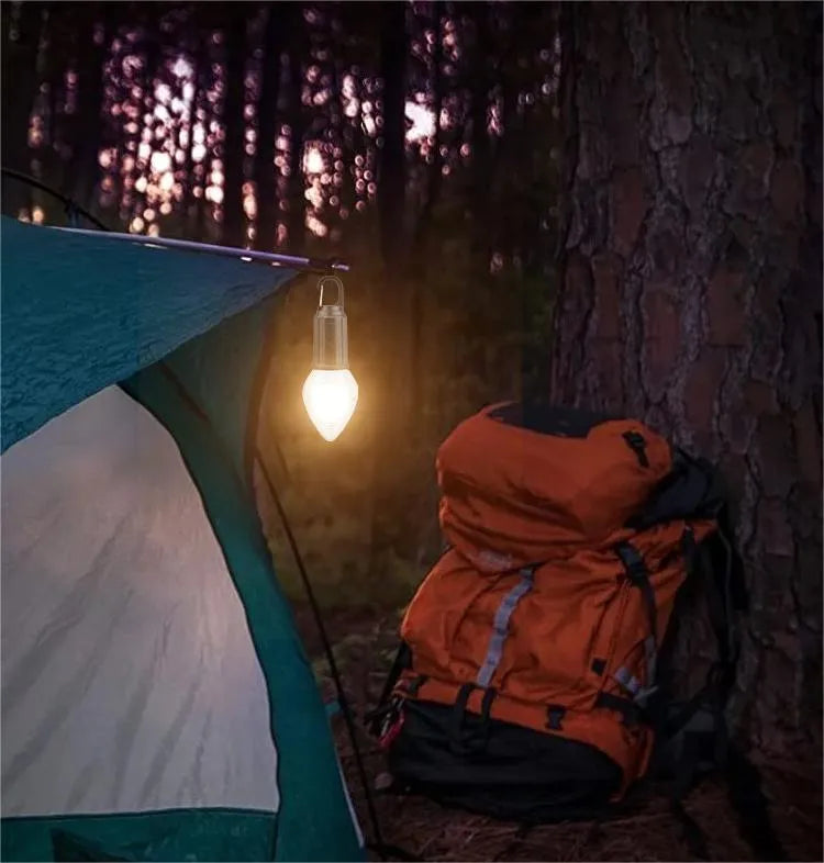 ⛺Genopladelig retro campinglampe med Type-C til ophæng – Hængende udendørs belysning og dekoration💡