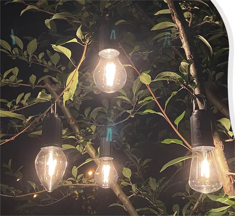⛺Genopladelig retro campinglampe med Type-C til ophæng – Hængende udendørs belysning og dekoration💡