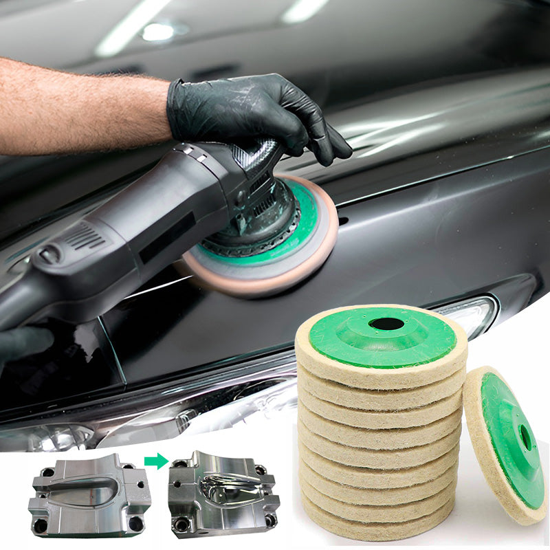 Filtpolerskiver til Dremel og multiværktøj – 10 stk.