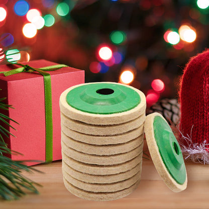 Filtpolerskiver til Dremel og multiværktøj – 10 stk.