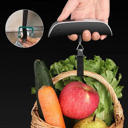 Bærbar bagagevægt med LCD-display
