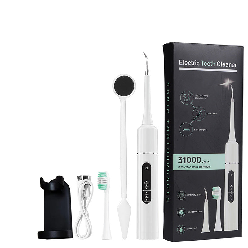 ✨ 5-i-1 Ultralydstandrenser – 6 tilstande med rensehoveder, op til 58 dages batterilevetid 🦷⚡