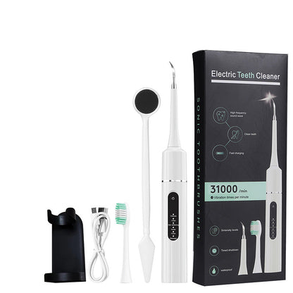 ✨ 5-i-1 Ultralydstandrenser – 6 tilstande med rensehoveder, op til 58 dages batterilevetid 🦷⚡