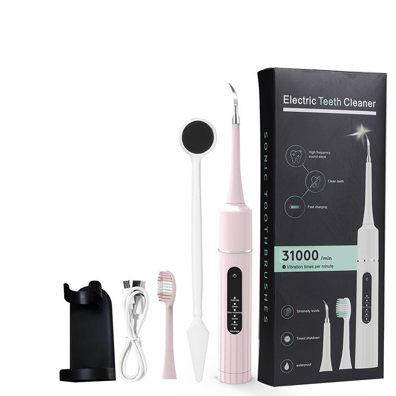 ✨ 5-i-1 Ultralydstandrenser – 6 tilstande med rensehoveder, op til 58 dages batterilevetid 🦷⚡