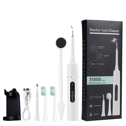 ✨ 5-i-1 Ultralydstandrenser – 6 tilstande med rensehoveder, op til 58 dages batterilevetid 🦷⚡