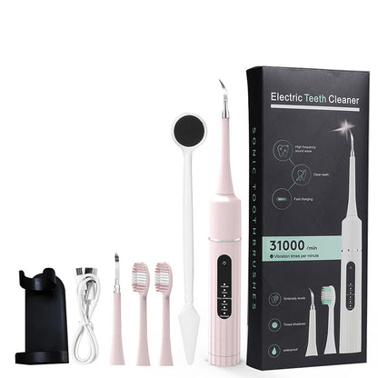 ✨ 5-i-1 Ultralydstandrenser – 6 tilstande med rensehoveder, op til 58 dages batterilevetid 🦷⚡