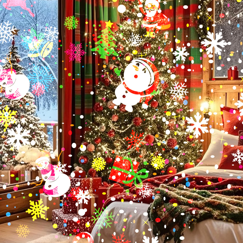 Magisk juleprojektor med bevægelige mønstre