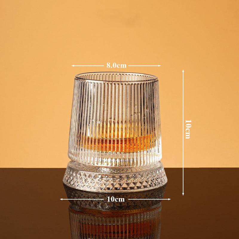 💎🥃 360° roterende whiskyglas – Luksuriøst roterende krystalglas