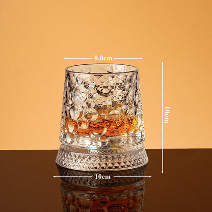 💎🥃 360° roterende whiskyglas – Luksuriøst roterende krystalglas