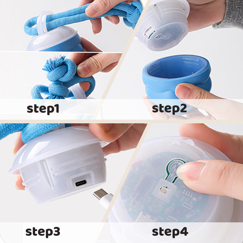 Smart automatisk legebold til kæledyr