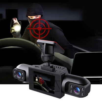 Professionel 360° dashcam – 4 kameraer, fuldt udsyn – Full HD med nattesyn og loop-optagelse