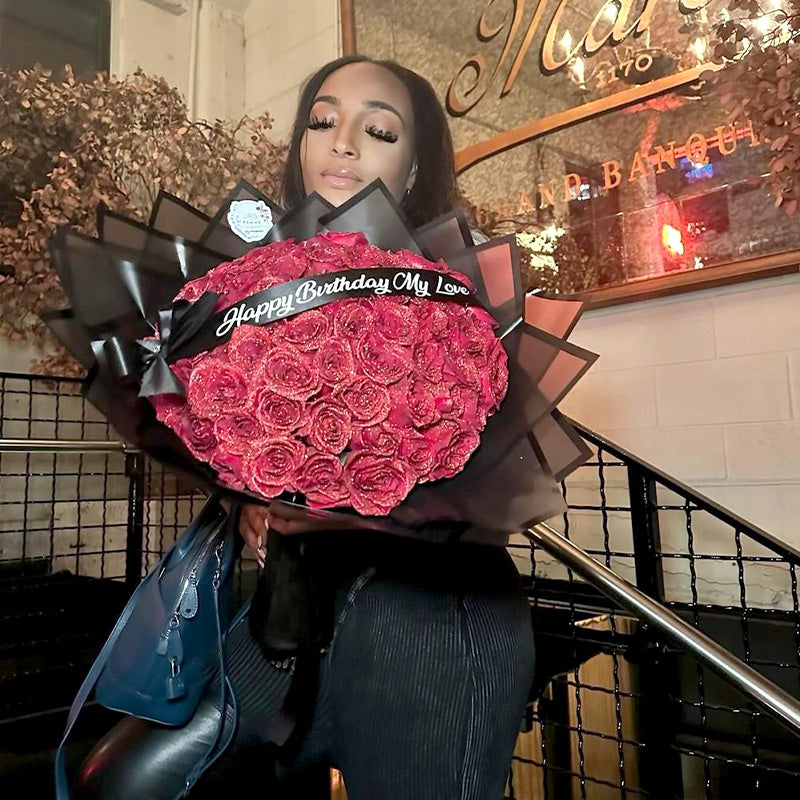 DIY glitrende roser – lav din egen buket