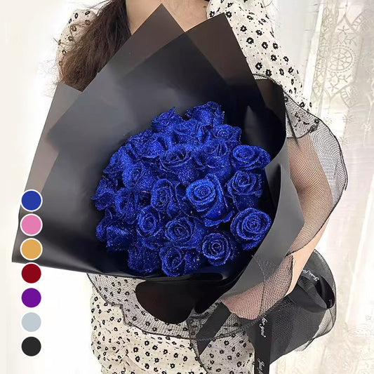 DIY glitrende roser – lav din egen buket