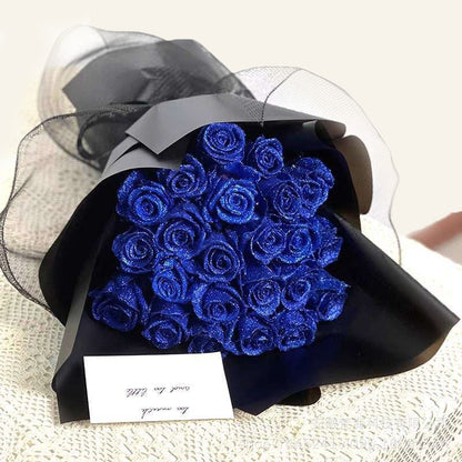 DIY glitrende roser – lav din egen buket