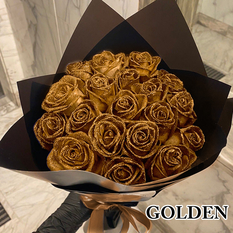 DIY glitrende roser – lav din egen buket