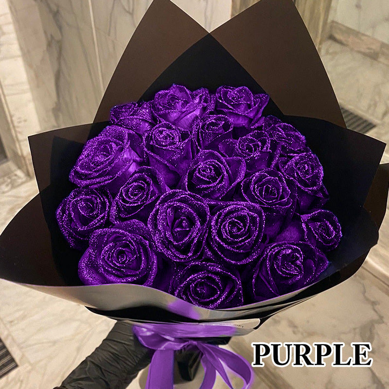 DIY glitrende roser – lav din egen buket