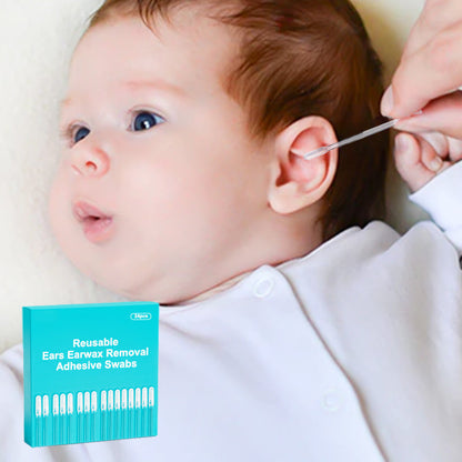 Genanvendelig klæbende vatpind til fjernelse af ørevoks