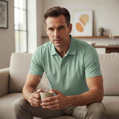 Kortærmet polo t-shirt til mænd – sport og slim fit