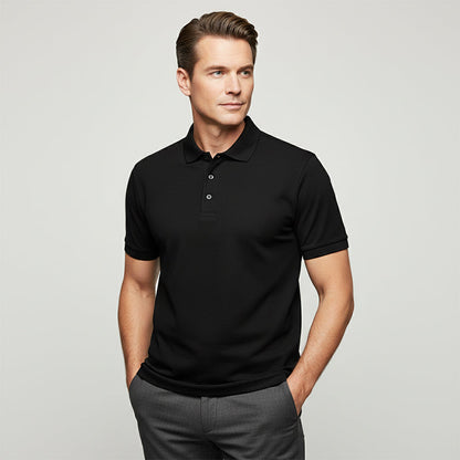 Kortærmet polo t-shirt til mænd – sport og slim fit