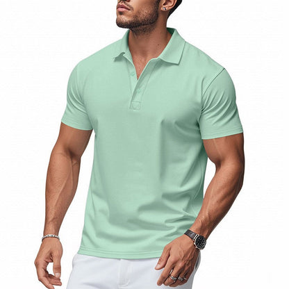 Kortærmet polo t-shirt til mænd – sport og slim fit