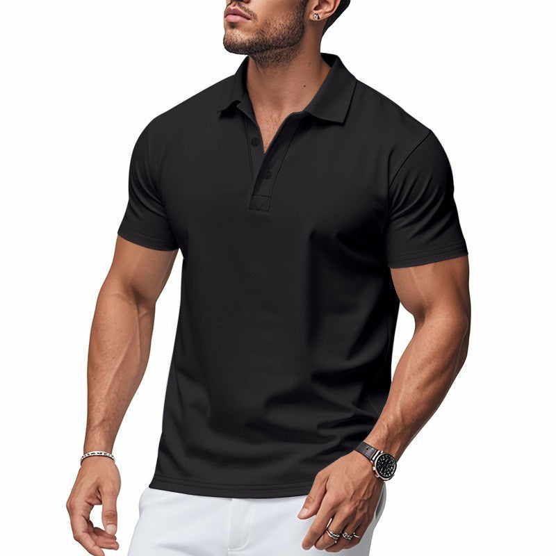 Kortærmet polo t-shirt til mænd – sport og slim fit