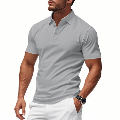 Kortærmet polo t-shirt til mænd – sport og slim fit