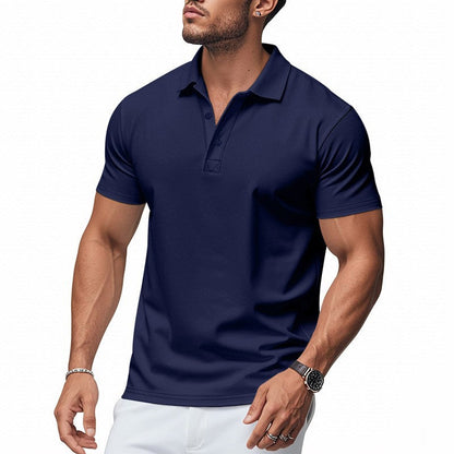 Kortærmet polo t-shirt til mænd – sport og slim fit
