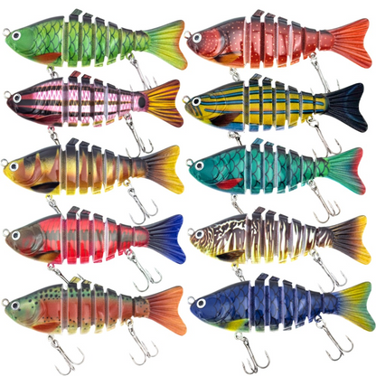 🎣 Spar 50%! 🐟 Flerleddet bionisk svømmeagn / wobler til lystfiskeri