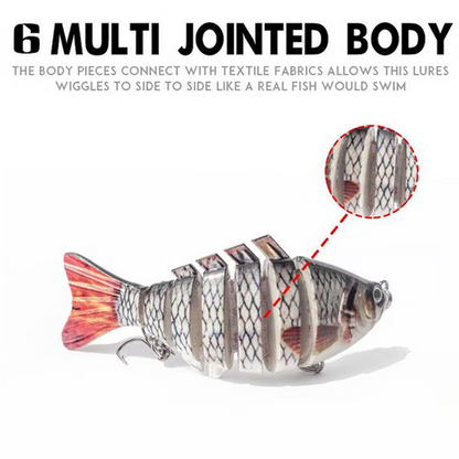 🎣 Spar 50%! 🐟 Flerleddet bionisk svømmeagn / wobler til lystfiskeri