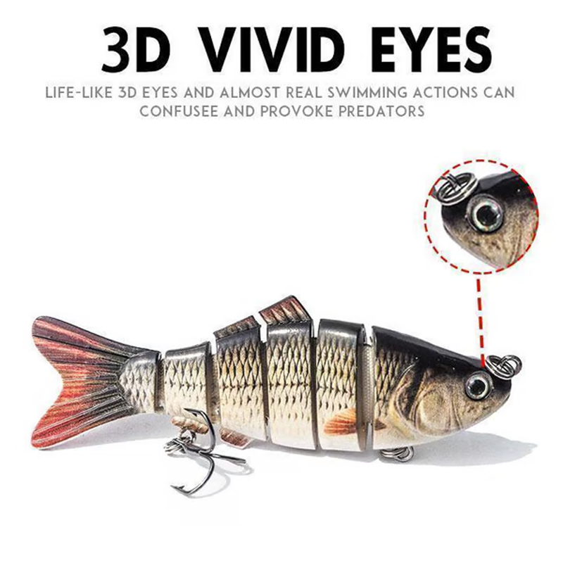 🎣 Spar 50%! 🐟 Flerleddet bionisk svømmeagn / wobler til lystfiskeri