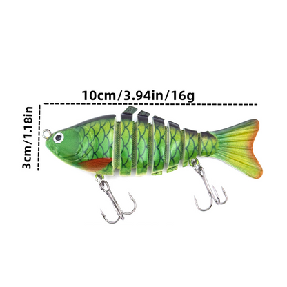 🎣 Spar 50%! 🐟 Flerleddet bionisk svømmeagn / wobler til lystfiskeri