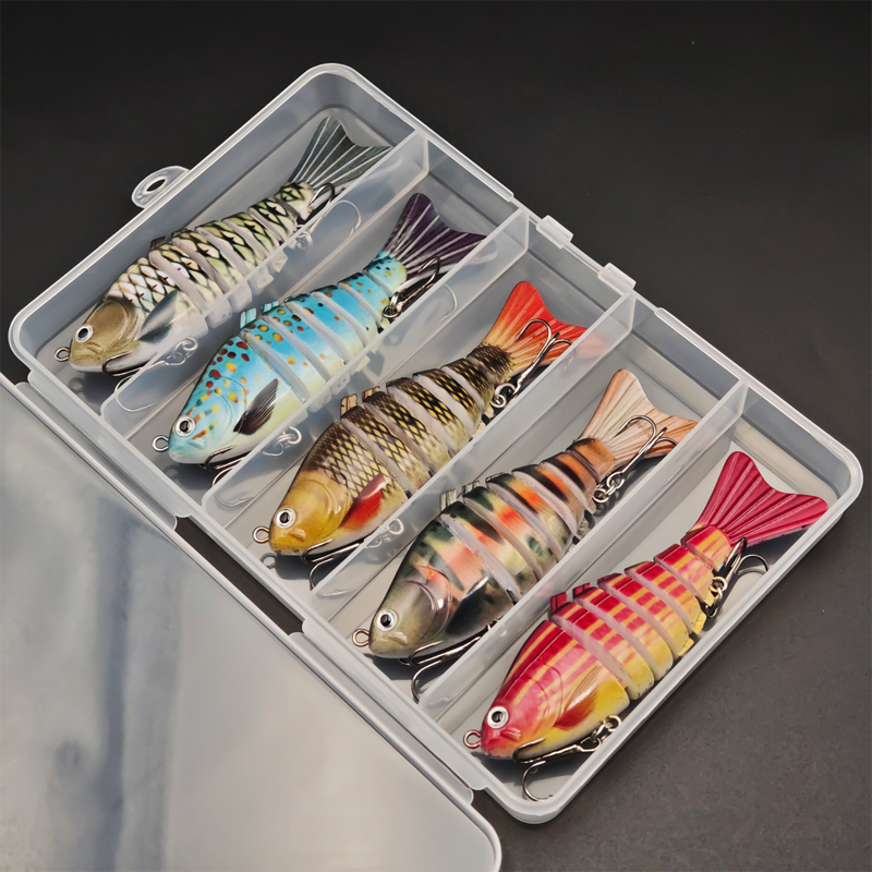 🎣 Spar 50%! 🐟 Flerleddet bionisk svømmeagn / wobler til lystfiskeri