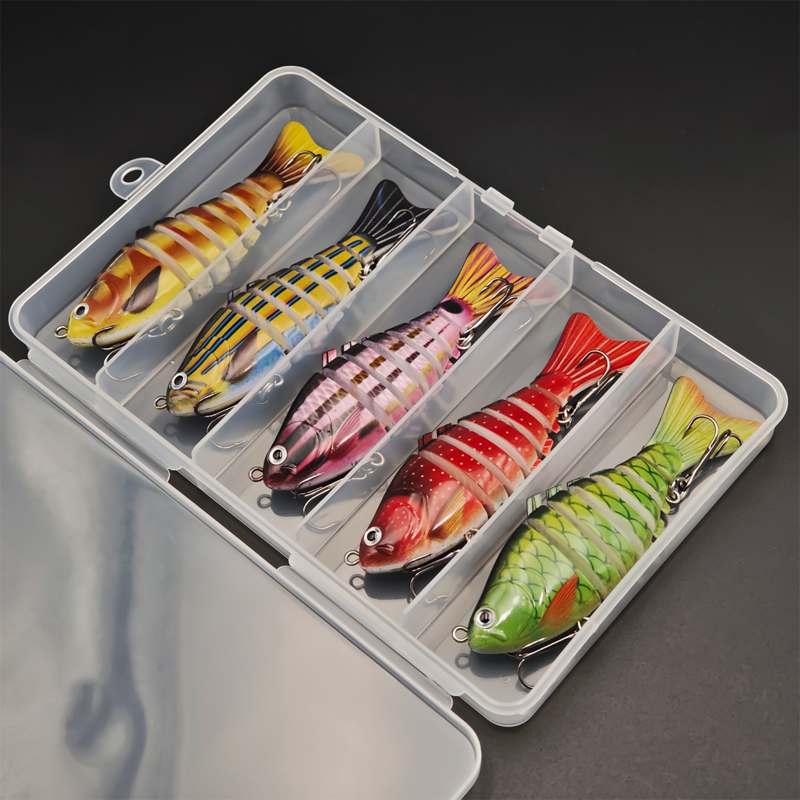🎣 Spar 50%! 🐟 Flerleddet bionisk svømmeagn / wobler til lystfiskeri