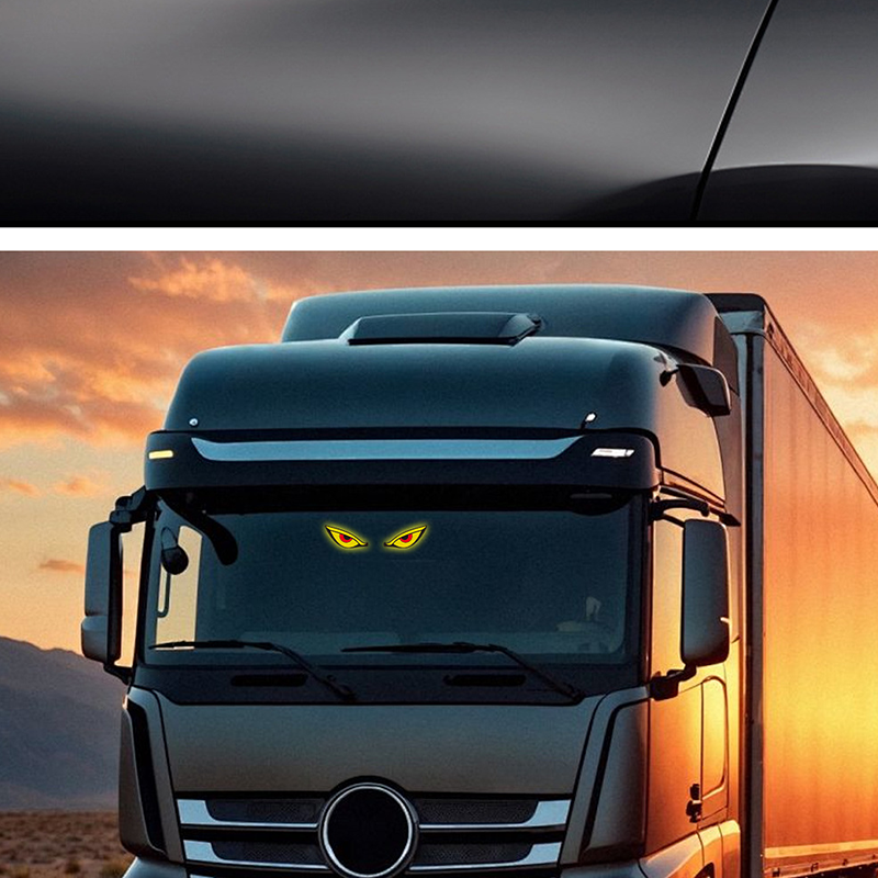 Solcelledrevet LED-belysning til bilrude ”Devil Eyes”