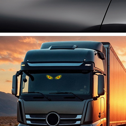 Solcelledrevet LED-belysning til bilrude ”Devil Eyes”