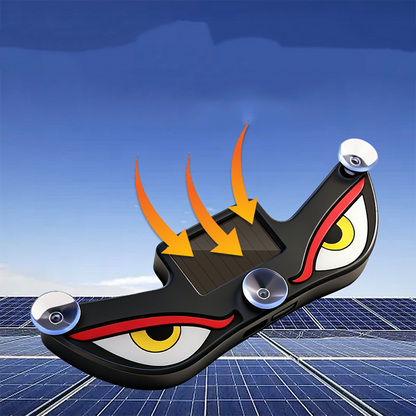 Solcelledrevet LED-belysning til bilrude ”Devil Eyes”