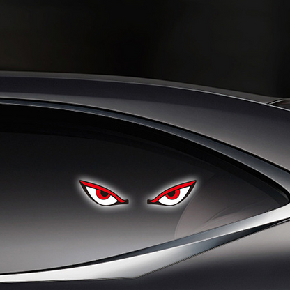 Solcelledrevet LED-belysning til bilrude ”Devil Eyes”