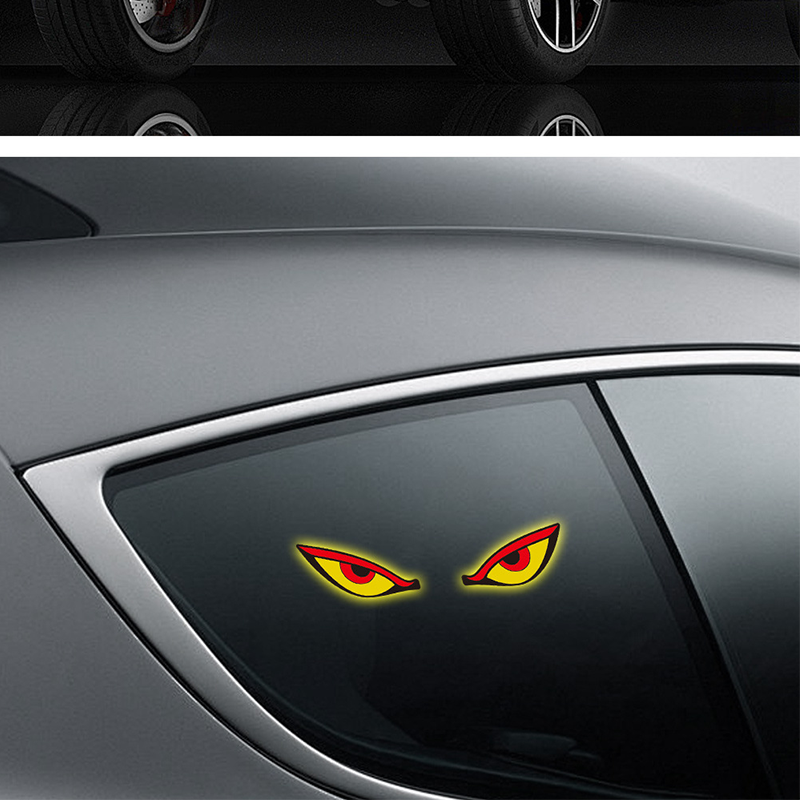 Solcelledrevet LED-belysning til bilrude ”Devil Eyes”