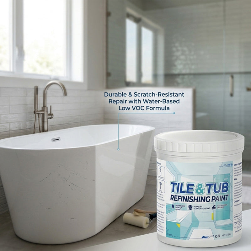 Førsteklasses malingssæt til renovering af fliser og badekar🛁