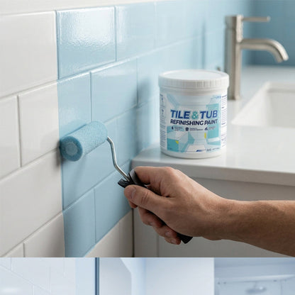 Førsteklasses malingssæt til renovering af fliser og badekar🛁