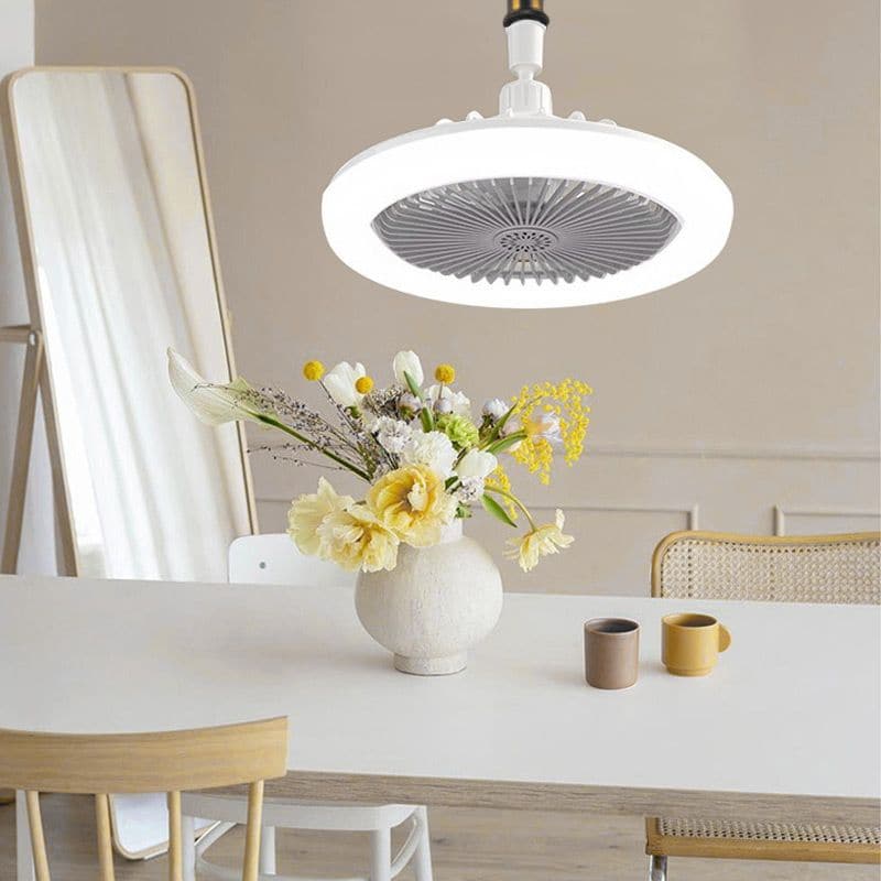 LED-loftventilator med fjernbetjening – lydsvag, 3 lysindstillinger, energibesparende 🌀