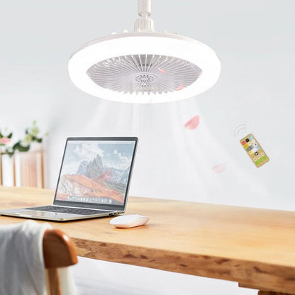 LED-loftventilator med fjernbetjening – lydsvag, 3 lysindstillinger, energibesparende 🌀