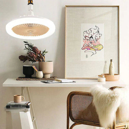 LED-loftventilator med fjernbetjening – lydsvag, 3 lysindstillinger, energibesparende 🌀