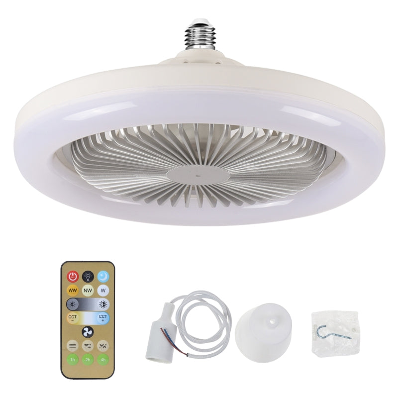 LED-loftventilator med fjernbetjening – lydsvag, 3 lysindstillinger, energibesparende 🌀