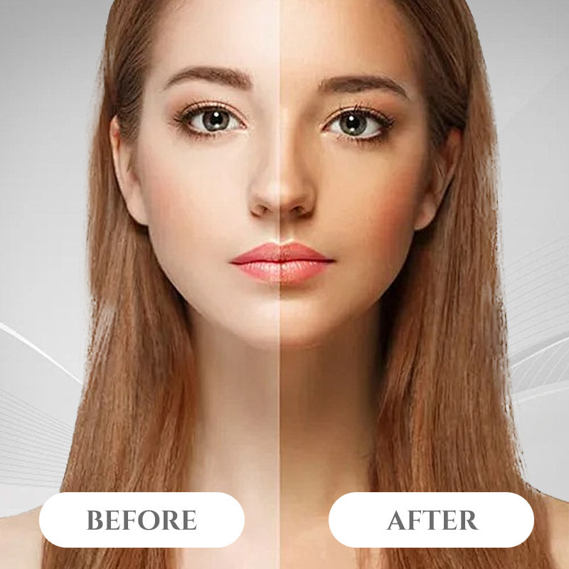 Naturlig og lys flydende bronzer