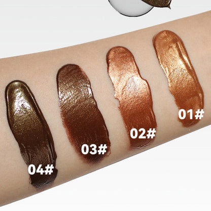 Naturlig og lys flydende bronzer